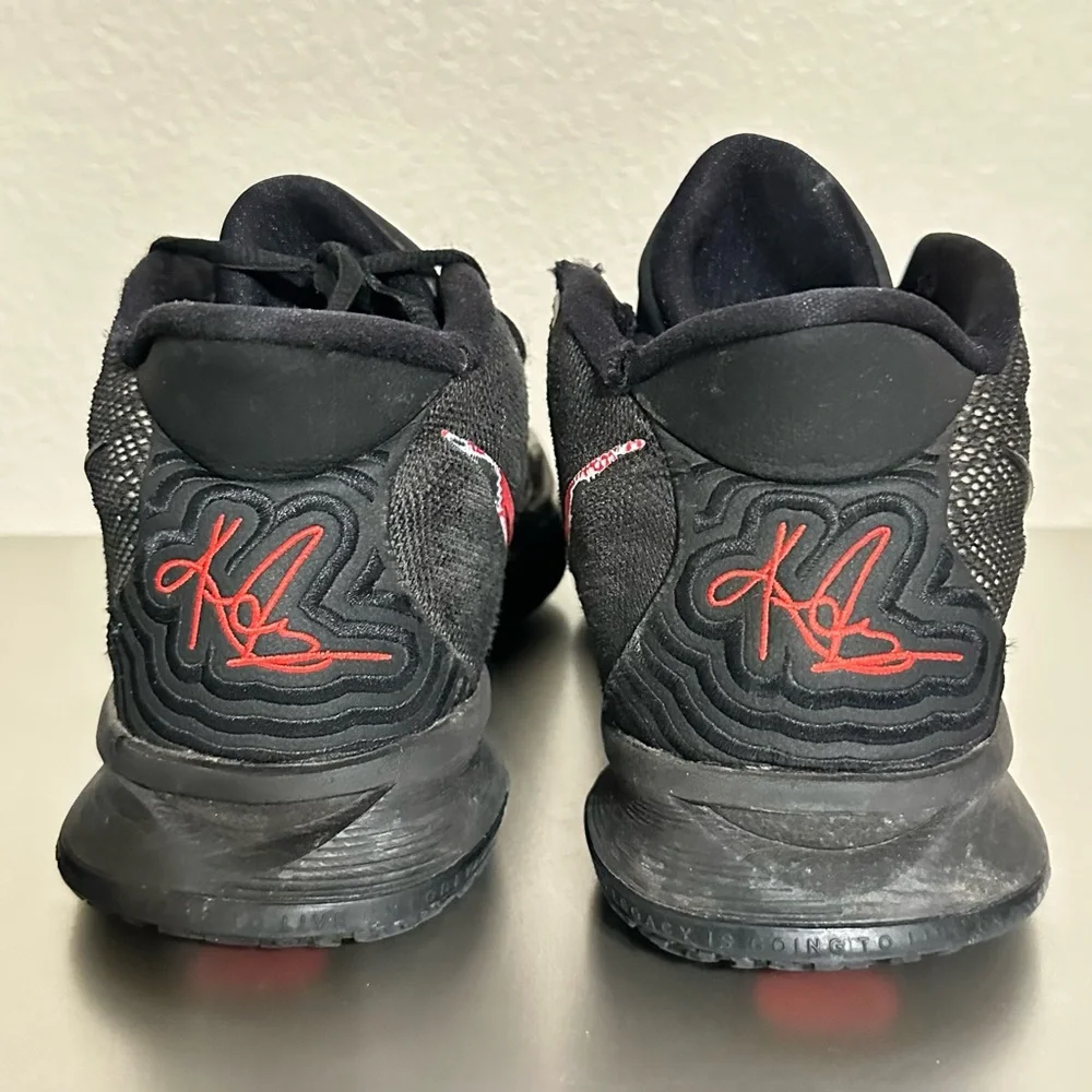 Nike Kyrie 7 Black Red Air Zoom Turbo Basketball Shoes Men’s Size 10 CQ9326-001 - Picture 4 of 11